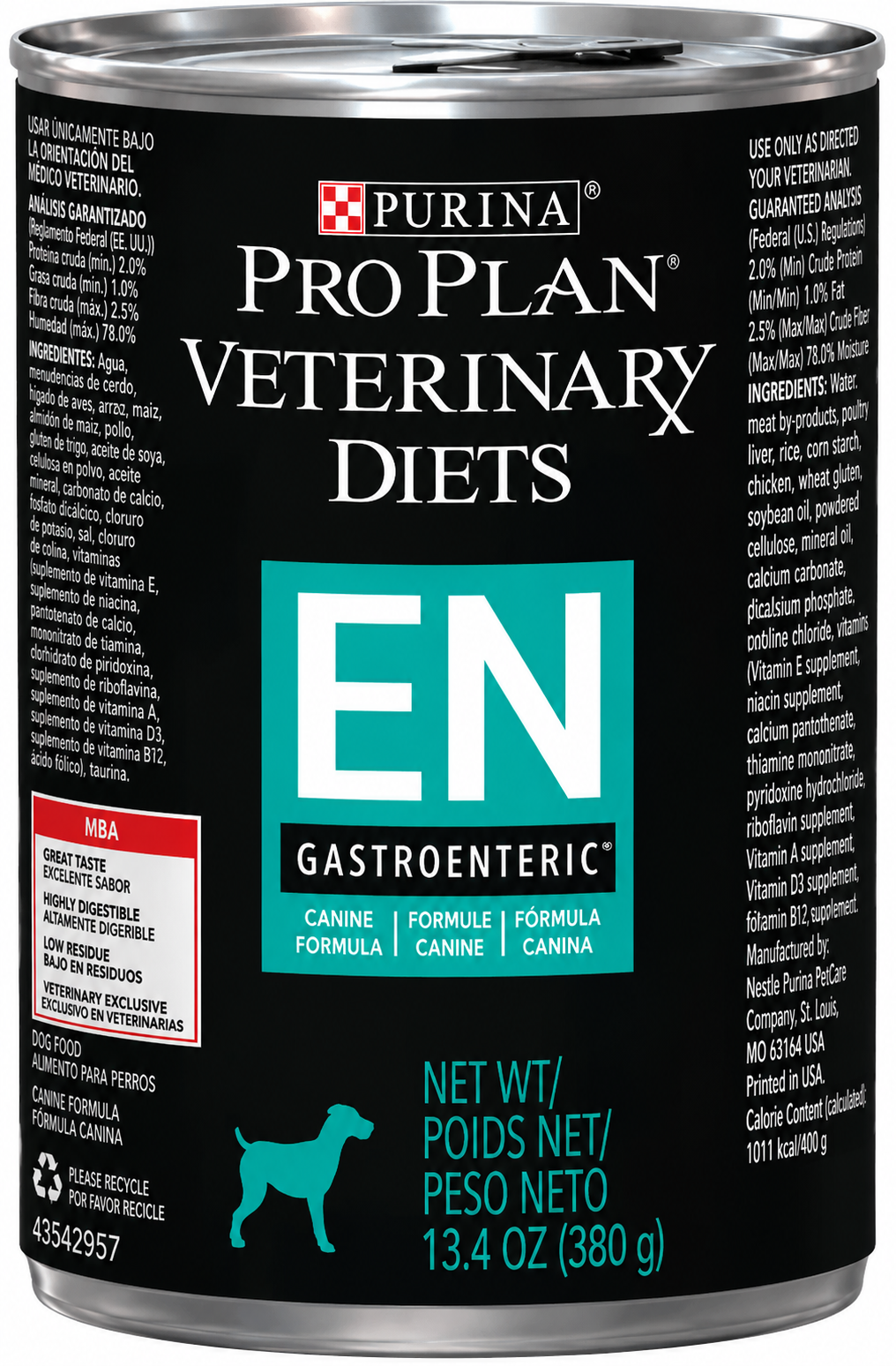 PROPLAN EN GASTROINTESTINAL 380 GRS
